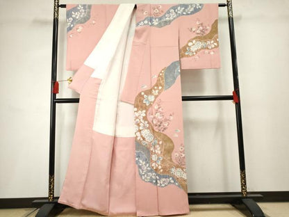 平和屋着物●訪問着 作家物 辻が花 絞り 金彩 正絹 逸品 AABF2978cs