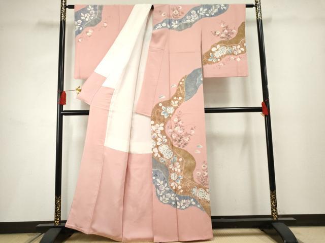 平和屋着物●訪問着 作家物 辻が花 絞り 金彩 正絹 逸品 AABF2978cs
