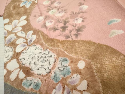 平和屋着物●訪問着 作家物 辻が花 絞り 金彩 正絹 逸品 AABF2978cs