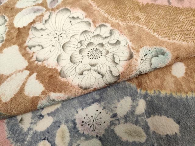 平和屋着物●訪問着 作家物 辻が花 絞り 金彩 正絹 逸品 AABF2978cs