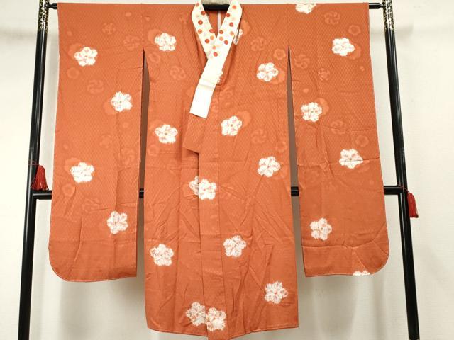 平和屋着物●振袖用長襦袢 無双仕立て 舞花文 半衿刺繍 正絹 逸品 AABF2982cs