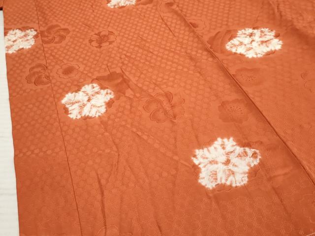 平和屋着物●振袖用長襦袢 無双仕立て 舞花文 半衿刺繍 正絹 逸品 AABF2982cs