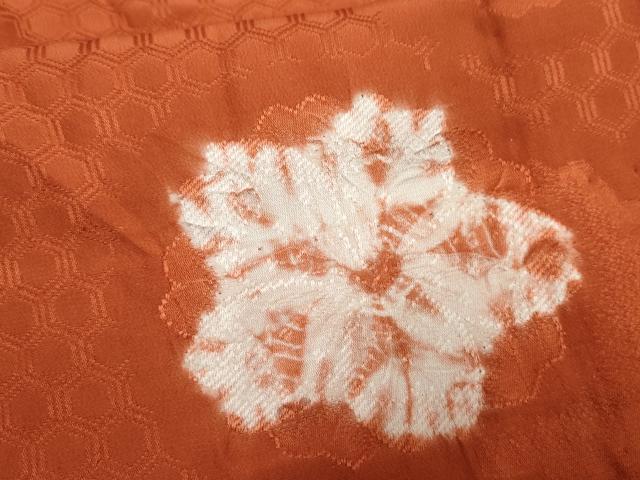 平和屋着物●振袖用長襦袢 無双仕立て 舞花文 半衿刺繍 正絹 逸品 AABF2982cs