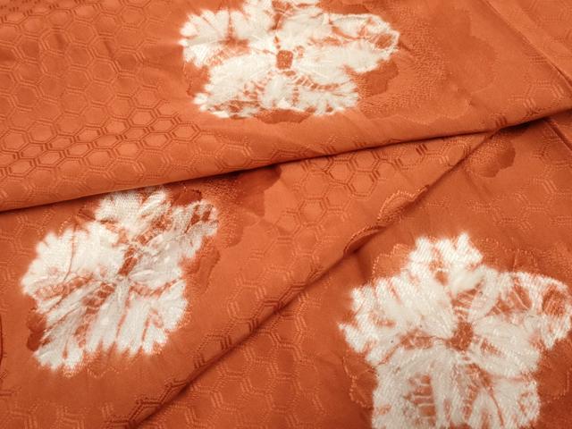 平和屋着物●振袖用長襦袢 無双仕立て 舞花文 半衿刺繍 正絹 逸品 AABF2982cs
