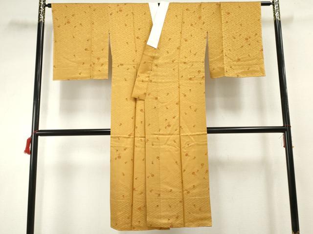 平和屋着物●長襦袢 袷 花鈴文 正絹 逸品 未使用 AABF2985cs