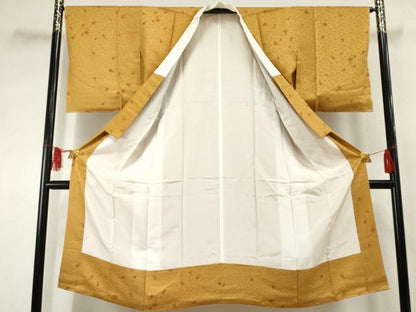 平和屋着物●長襦袢 袷 花鈴文 正絹 逸品 未使用 AABF2985cs