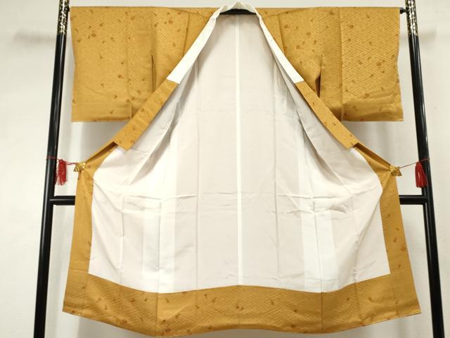 平和屋着物●長襦袢 袷 花鈴文 正絹 逸品 未使用 AABF2985cs