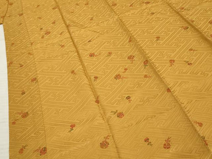 平和屋着物●長襦袢 袷 花鈴文 正絹 逸品 未使用 AABF2985cs