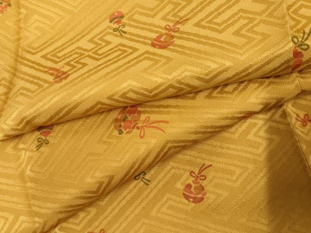 平和屋着物●長襦袢 袷 花鈴文 正絹 逸品 未使用 AABF2985cs