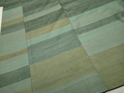 平和屋着物●訪問着 紬地 横段文 正絹 逸品 未使用 AABF2988cs