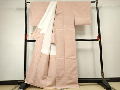 平和屋着物●上質な紬 色無地 虹色 正絹 逸品 未使用 AABF2993cs