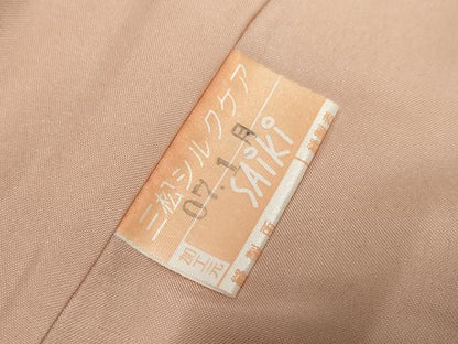 平和屋着物●上質な紬 色無地 虹色 正絹 逸品 未使用 AABF2993cs