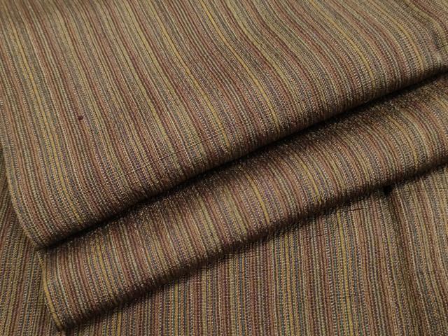 平和屋着物●本塩沢 やまだ織 正絹 逸品 AABF2996cs