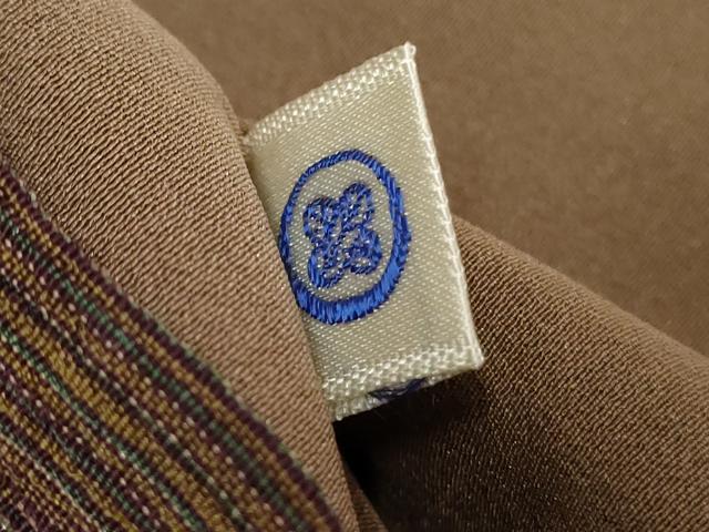 平和屋着物●本塩沢 やまだ織 正絹 逸品 AABF2996cs