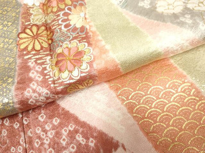平和屋着物●創業460年・千總 訪問着 正絹 逸品 AABF2997cs