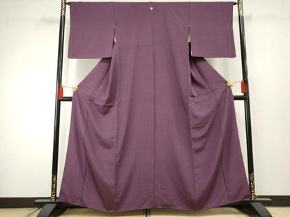平和屋着物●江戸小紋 古代菊 正絹 逸品 AABF3010cs