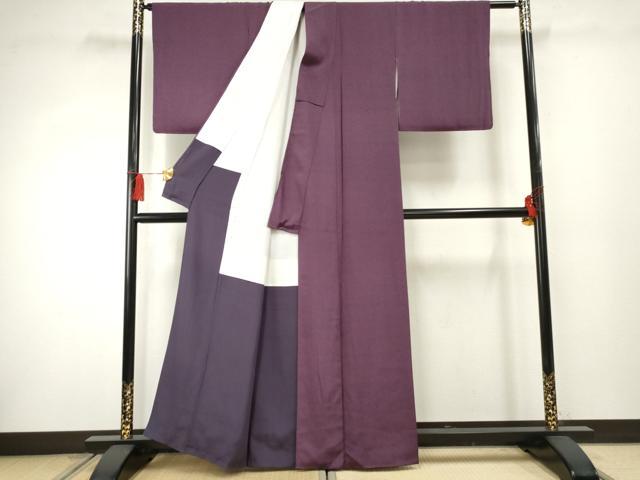 平和屋着物●江戸小紋 古代菊 正絹 逸品 AABF3010cs