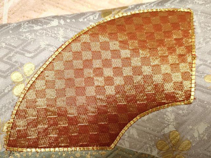 平和屋着物●豪華振袖 駒刺繍 佐賀錦 地紙花文 暈し染め 金糸 金彩 正絹 逸品 AABF3012cs