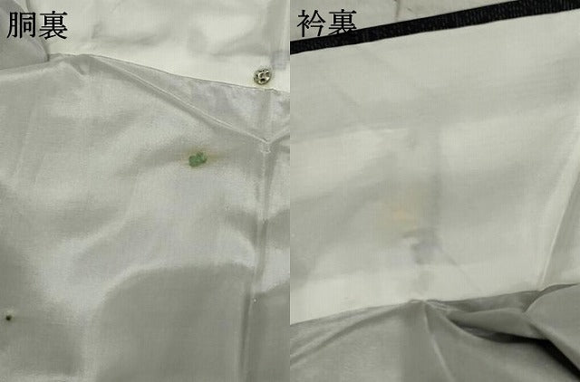 平和屋着物●本場大島紬 雲取り風景草花文 黒地 正絹 逸品 未使用 AABF3015cs
