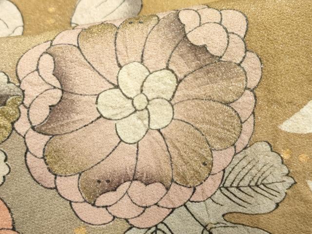 平和屋着物●訪問着 辻が花 暈し染め 金彩 銀通し地 正絹 逸品 AABF3024cs