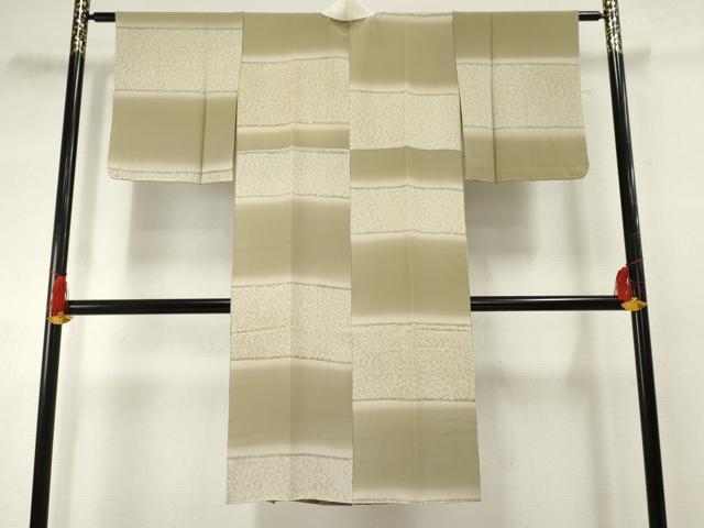 平和屋着物●長襦袢 袷 鹿の子横段文 暈し染め 正絹 逸品 未使用 AABF3028cs
