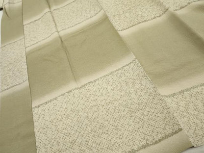 平和屋着物●長襦袢 袷 鹿の子横段文 暈し染め 正絹 逸品 未使用 AABF3028cs