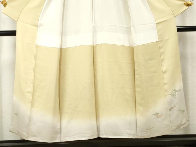 平和屋着物●名門・上野家 上野街子 清染居 色留袖 吉祥花松文 暈し染め 正絹 逸品 AABF3030cs