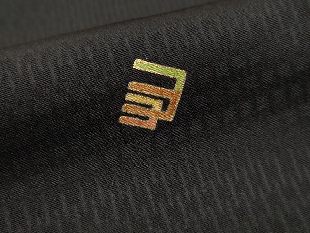 平和屋着物●上質な小紋 源氏香 黒地 金彩 正絹 逸品 AABF3033cs