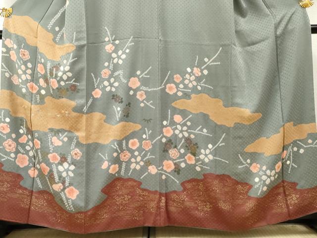 平和屋着物●訪問着 辻が花 絞り 金彩 正絹 逸品 AABF3039cs