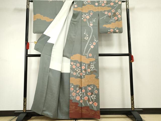 平和屋着物●訪問着 辻が花 絞り 金彩 正絹 逸品 AABF3039cs