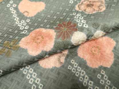 平和屋着物●訪問着 辻が花 絞り 金彩 正絹 逸品 AABF3039cs