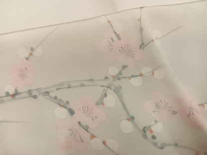 平和屋着物■長襦袢　無双仕立て　枝花文　暈し染め　正絹　逸品　AABF3098ph