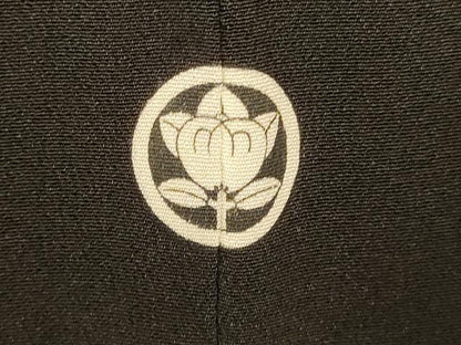 平和屋着物■豪華黒留袖 刺繍 鳳凰枝花文 金銀糸 金彩 正絹 逸品 AABF3127fw