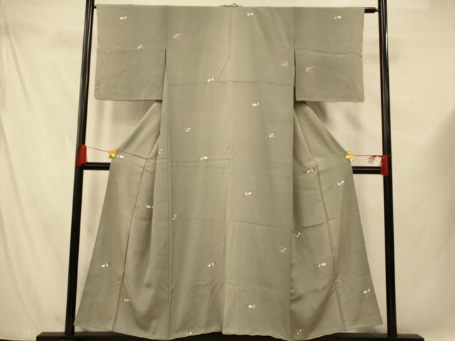 平和屋着物■上質な小紋 南天文 暈し染め 金銀彩 正絹 逸品 AABF3131fw