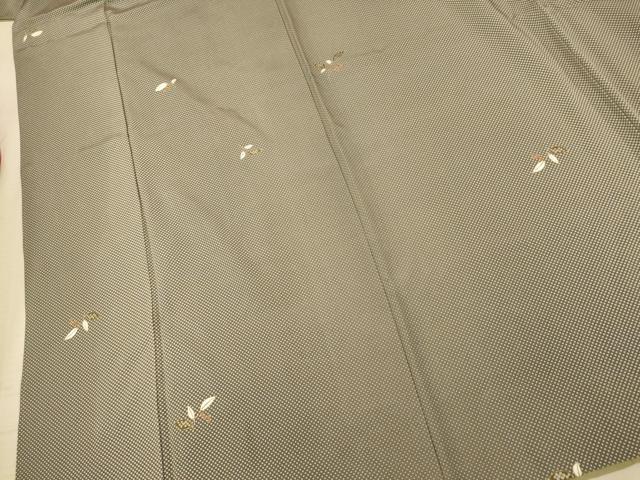 平和屋着物■上質な小紋 南天文 暈し染め 金銀彩 正絹 逸品 AABF3131fw