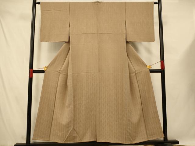 平和屋着物■江戸小紋 松菱文 正絹 逸品 AABF3134fw