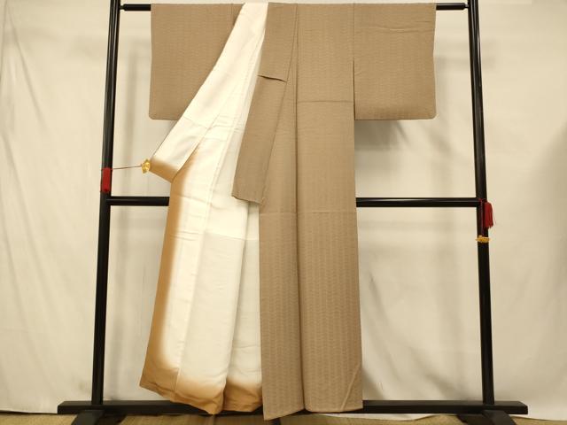 平和屋着物■江戸小紋 松菱文 正絹 逸品 AABF3134fw