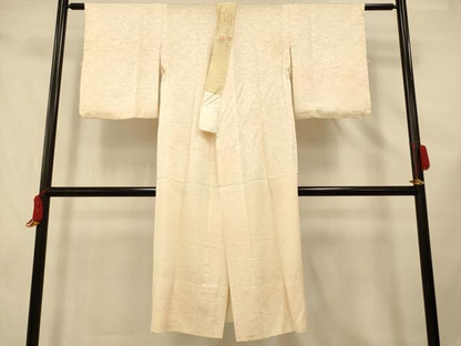 平和屋着物■長襦袢 無双仕立て 草花地紋 暈し染め 正絹 逸品 AABF3157fw