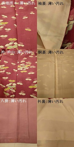 平和屋着物■上質な小紋 舞花文 正絹 逸品 AABF3159fw