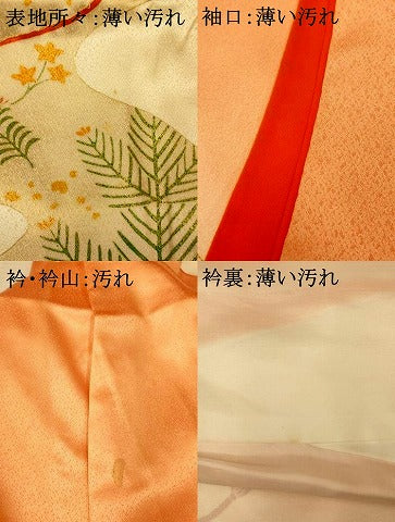 平和屋着物■訪問着 駒刺繍 貝桶文 暈し染め 金彩 正絹 逸品 AABF3165fw