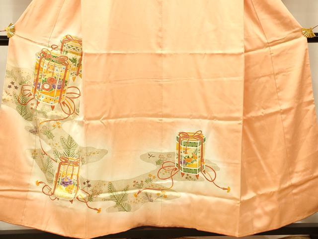 平和屋着物■訪問着 駒刺繍 貝桶文 暈し染め 金彩 正絹 逸品 AABF3165fw