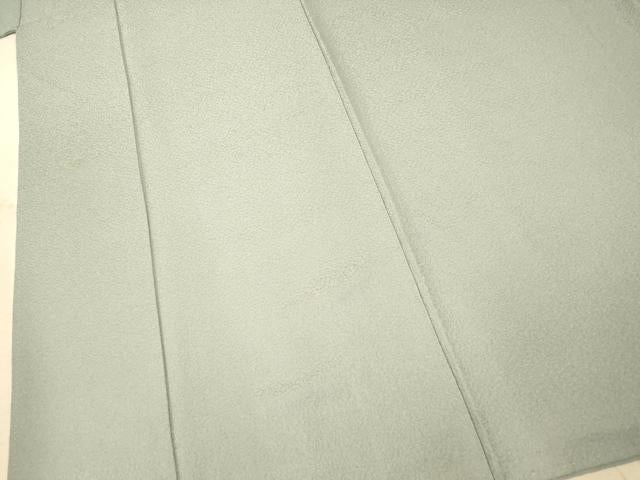 平和屋着物■上質な色無地 霞地紋 秘色色 正絹 逸品 AABF3170fw
