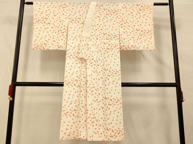 平和屋着物■長襦袢 無双仕立て 舞花文 正絹 逸品 AABF3176fw