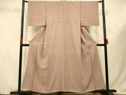 平和屋着物■上質な小紋 幾何学文様 正絹 逸品 AABF3240fw