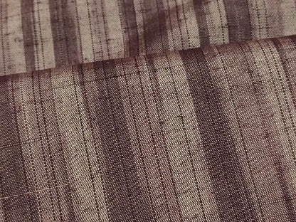 平和屋着物■上質な紬　縞　正絹　逸品　未使用　AABF3255fw