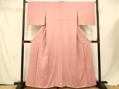 平和屋着物■無地絵羽訪問着 正倉院花吉祥地紋 紅梅色 正絹 逸品 AABF3266fw