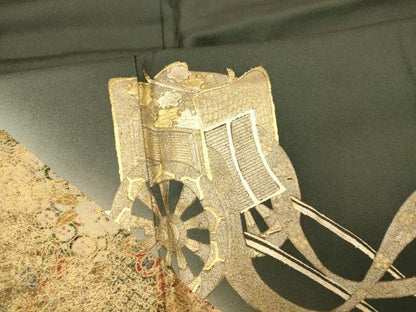 平和屋着物■訪問着 御所車吉祥文 暈し染め 金銀彩 正絹 逸品 AABF3270fw