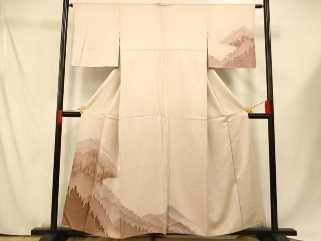 平和屋着物■訪問着 山重ね文 正絹 逸品 AABF3278fw