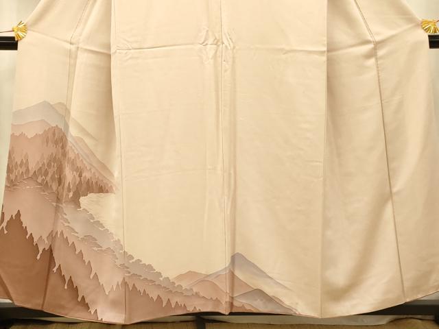 平和屋着物■訪問着 山重ね文 正絹 逸品 AABF3278fw