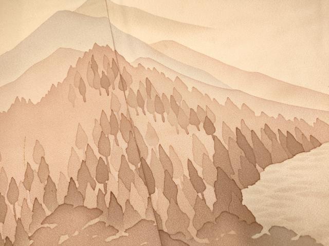 平和屋着物■訪問着 山重ね文 正絹 逸品 AABF3278fw